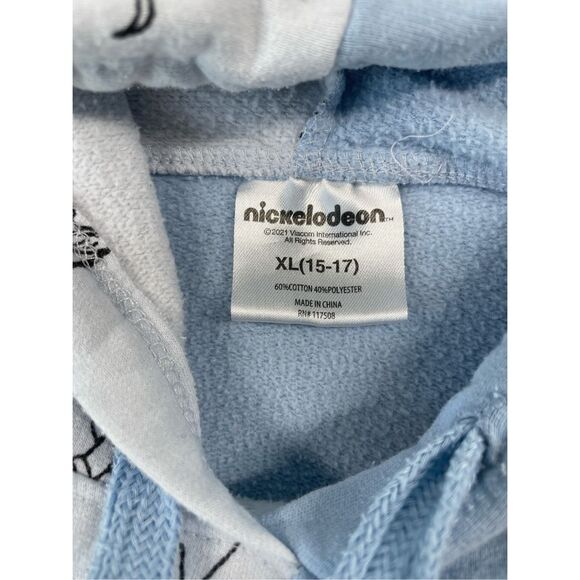 Nickelodeon Rugrats Hoodie Youth XL Blue Cartoon Graphic 90s Nostalgia Pullover - Picture 5 of 9